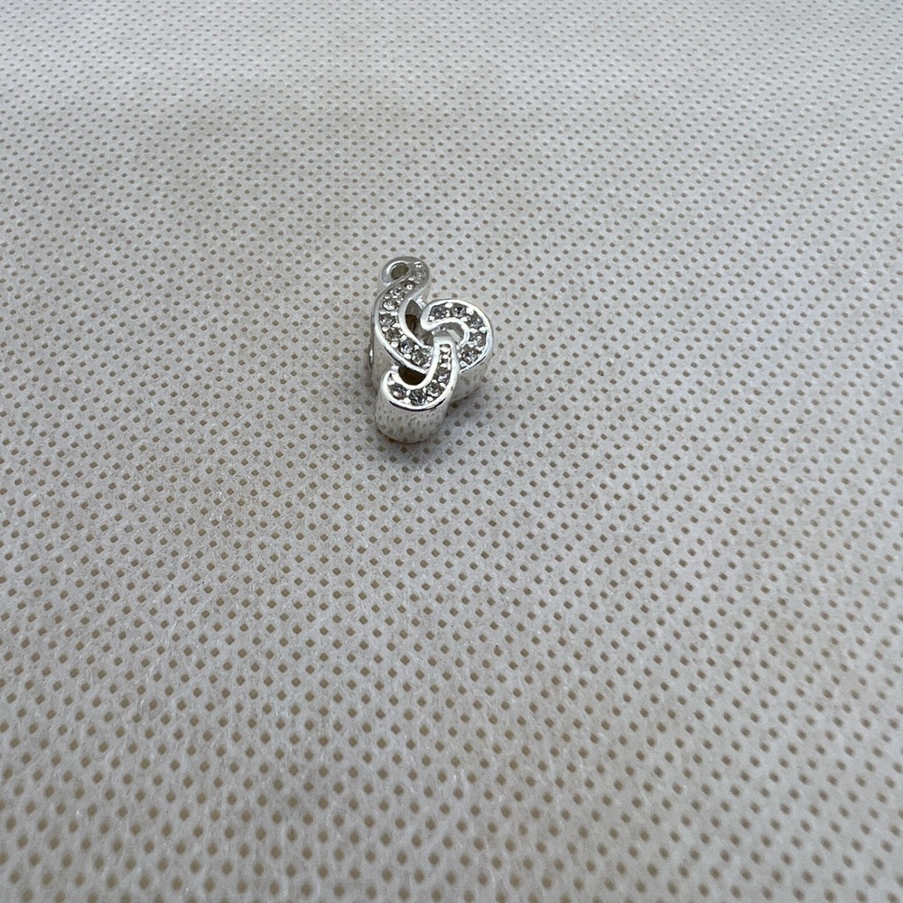 Authentic Bling Treble Clef Pandora Charm Sterling Silver New Great Condition